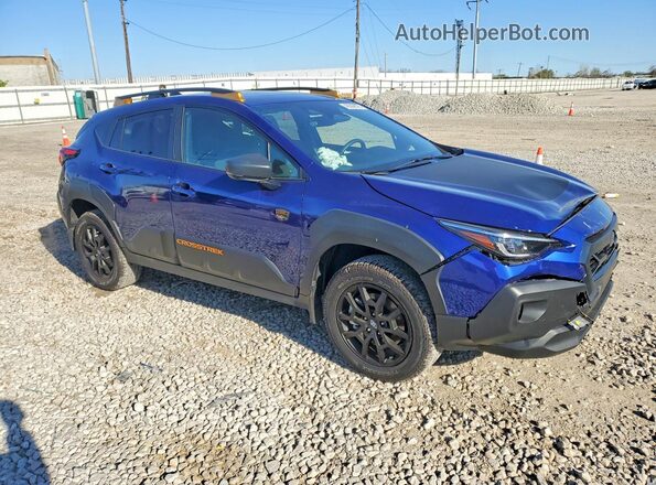 4S4GUHU64T3700487 2026 SUBARU CROSSTREK Синий Передняя правая четверть