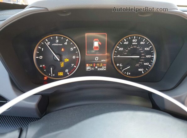 4S4GUHU64T3700487 2026 SUBARU CROSSTREK Синий Вид щитка приборов