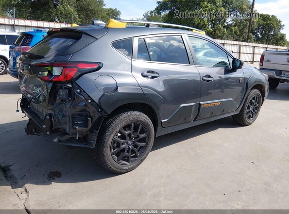 4S4GUHU67R3753810 2024 SUBARU CROSSTREK Gray Trasero derecho