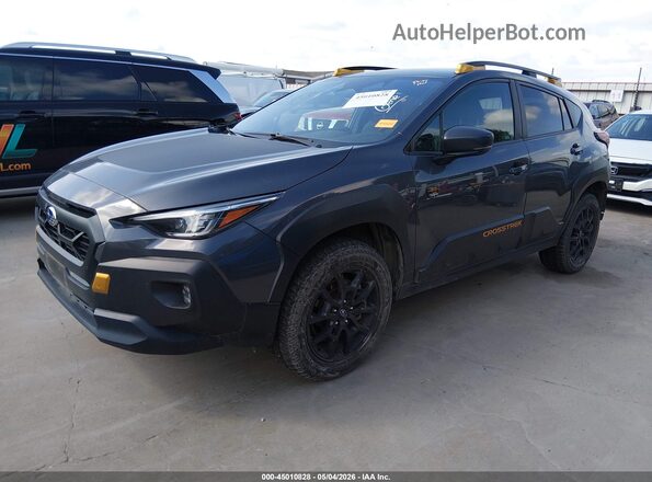 4S4GUHU67R3753810 2024 SUBARU CROSSTREK Gray Vista tres cuartos delantera izquierda