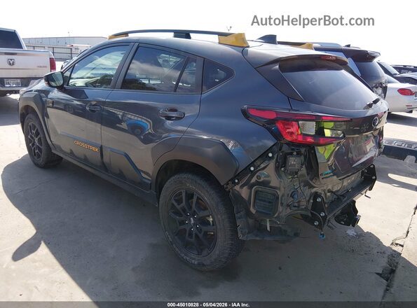 4S4GUHU67R3753810 2024 SUBARU CROSSTREK Gray Trasero izquierdo