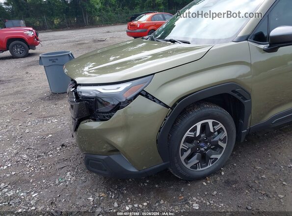 4S4SLDD68T3038080 2026 SUBARU FORESTER Green Front view