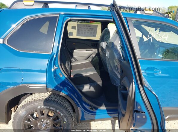 4S4SLDL62T3093416 2026 SUBARU FORESTER Blue VIN კოდის სტიკერის ხედი
