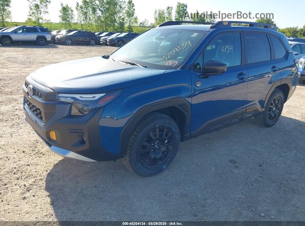 4S4SLDL62T3093416 2026 SUBARU FORESTER Blue წინა მარცხენა ხედი სამი მეოთხედიდან