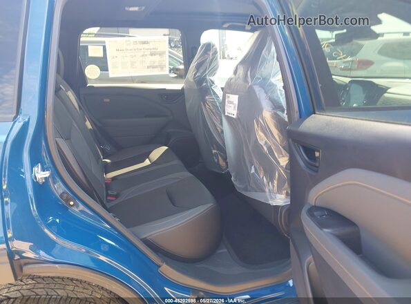 4S4SLDL62T3093528 2026 SUBARU FORESTER Blue Widok naklejki z numerem VIN