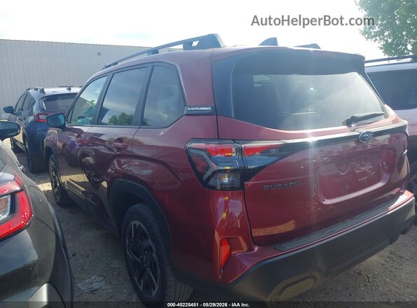4S4SLSE71T3093918 2026 SUBARU FORESTER Красный Задняя левая четверть