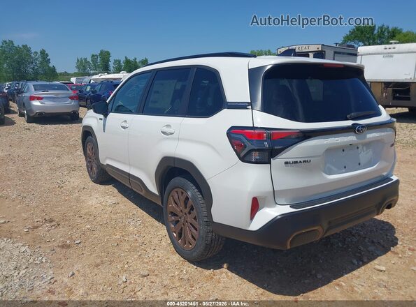 4S4SLSJ73T3093876 2026 SUBARU FORESTER White Задня ліва чверть