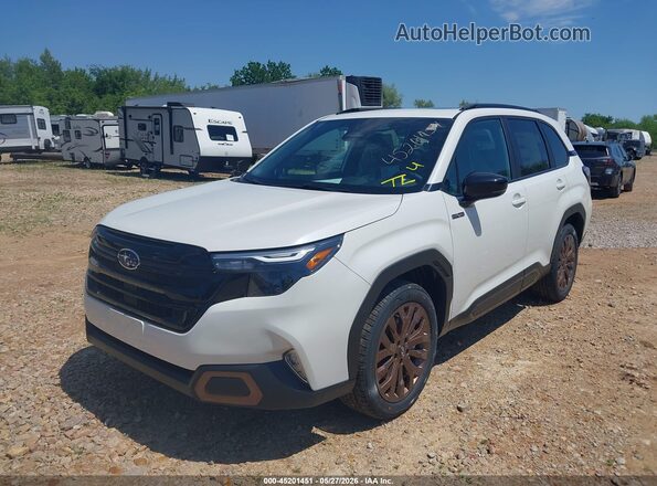 4S4SLSJ73T3093876 2026 SUBARU FORESTER White Передня ліва чверть