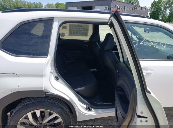 4S4SLST73T3094796 2026 SUBARU FORESTER White VIN კოდის სტიკერის ხედი