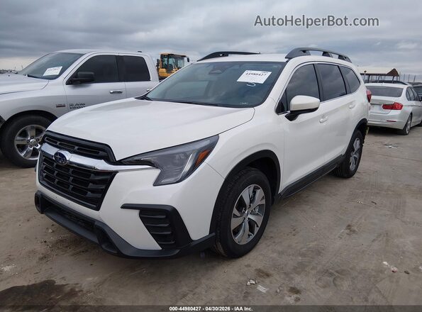 4S4WMACD3R3448341 2024 SUBARU ASCENT White წინა მარცხენა ხედი სამი მეოთხედიდან