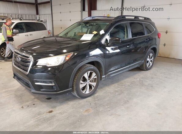 4S4WMAFD3K3450561 2019 SUBARU ASCENT Black Առջևի ձախ երեք քառորդ տեսարան