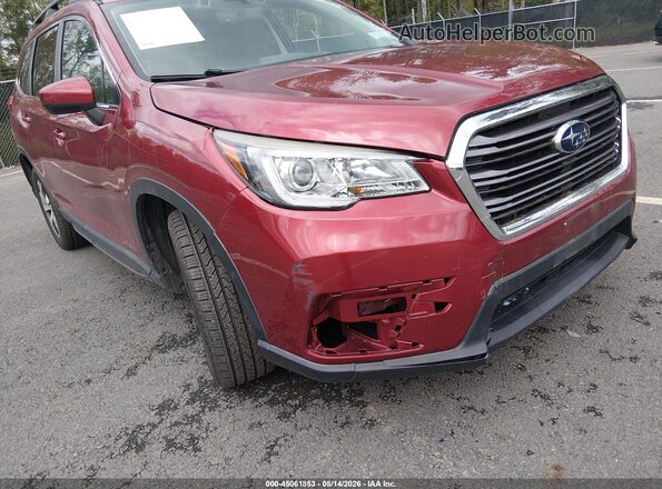 4S4WMAFD7K3430670 2019 SUBARU ASCENT Red Widok z przodu