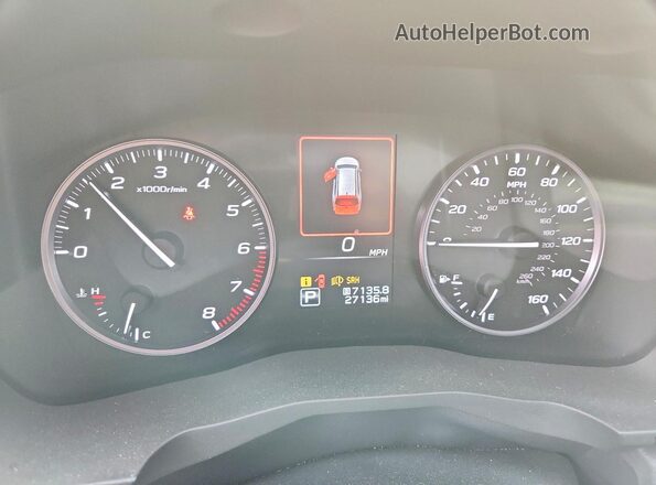 4S4WMAFD9S3403681 2025 SUBARU ASCENT Серебряный Вид щитка приборов