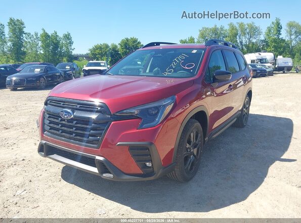 4S4WMALD7T3414765 2026 SUBARU ASCENT Red Առջևի ձախ երեք քառորդ տեսարան