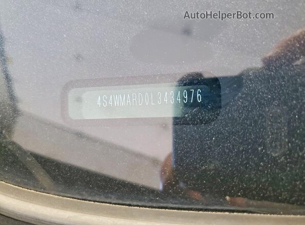 4S4WMARD0L3434976 2020 SUBARU ASCENT Черный Вид наклейки с VIN-кодом