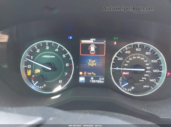 4S4WMARD2L3410940 2020 SUBARU ASCENT White უკანა სავარძლების ხედი