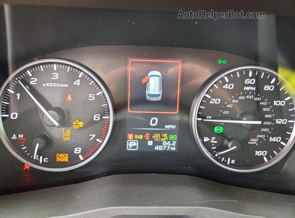 4S4WMARD4S3405334 2025 SUBARU ASCENT White Вид щитка приладів