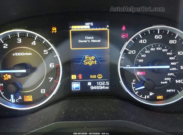 4S4WMARD8K3415106 2019 SUBARU ASCENT Black 