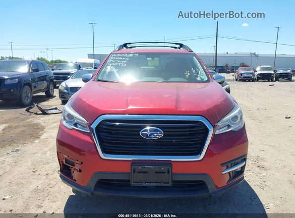 4S4WMARD9K3430973 2019 SUBARU ASCENT Red Widok zestawu wskaźników