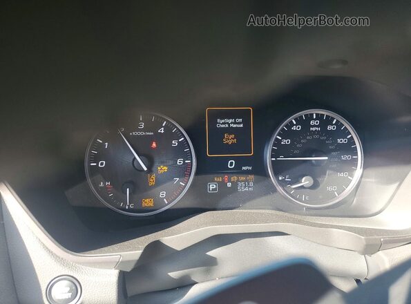 4S4WMAUD4S3437420 2025 SUBARU ASCENT Белый Вид щитка приборов