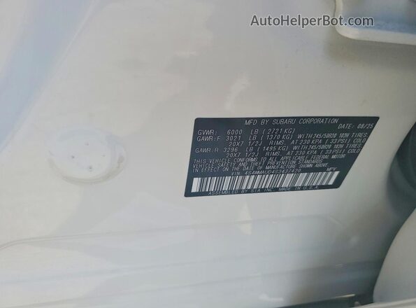 4S4WMAUD4S3437420 2025 SUBARU ASCENT Белый Вид подкапотного пространства
