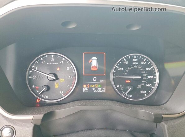 4S4WMAWD8R3431708 2024 SUBARU ASCENT White Вид щитка приладів