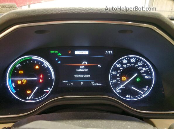4T1AA1AB8MU001544 2021 TOYOTA LE Красный Вид щитка приборов