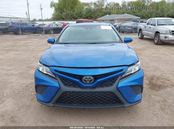 4T1B11HK2KU196497 2019 TOYOTA CAMRY Blue Vista interior trasera