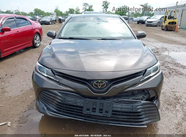 4T1B11HK2KU810092 2019 TOYOTA CAMRY Brown ხელსაწყოთა პანელის ხედი
