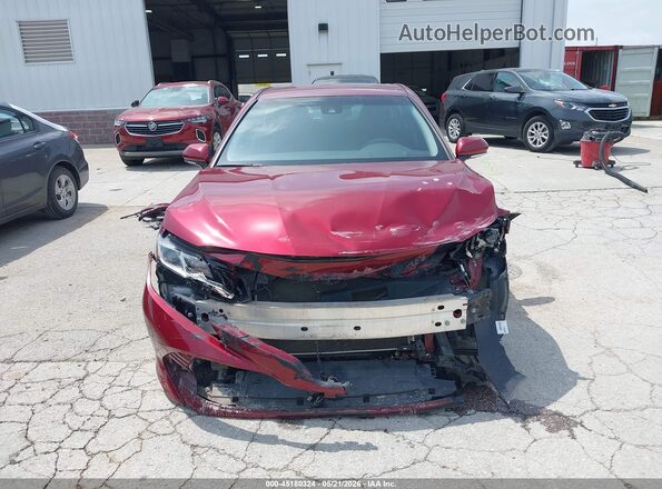 4T1B11HK3JU503674 2018 TOYOTA CAMRY Red Вид задньої частини салону
