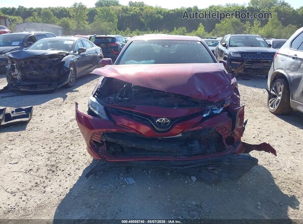 4T1B11HK8JU516601 2018 TOYOTA LE Red Вид задньої частини салону