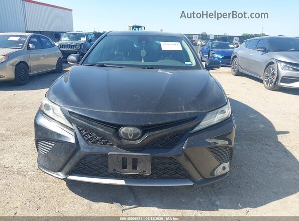 4T1B61HK3KU814492 2019 TOYOTA CAMRY Black Widok zestawu wskaźników