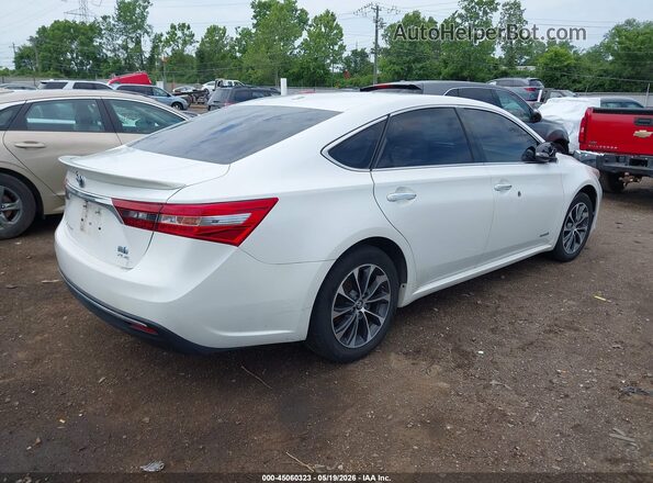 4T1BD1EB0GU051087 2016 TOYOTA AVALON HYBRID White უკანა მარჯვენა