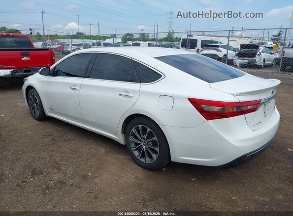 4T1BD1EB0GU051087 2016 TOYOTA AVALON HYBRID White უკანა მარცხენა
