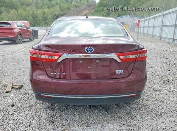 4T1BD1EB0JU062386 2018 TOYOTA LE Maroon Вид ззаду