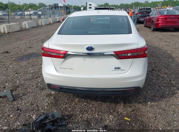 4T1BD1EB2GU056730 2016 TOYOTA AVALON HYBRID White 