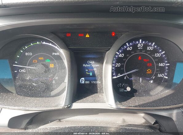 4T1BD1EB2GU056730 2016 TOYOTA AVALON HYBRID White Widok tylnych siedzeń