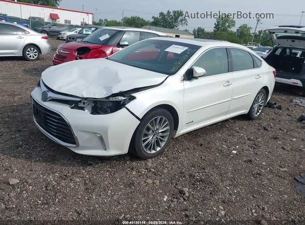 4T1BD1EB2GU056730 2016 TOYOTA AVALON HYBRID White Przód lewy