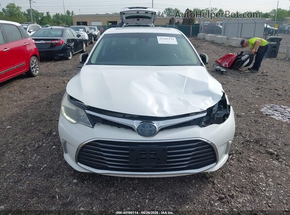 4T1BD1EB2GU056730 2016 TOYOTA AVALON HYBRID White Widok zestawu wskaźników