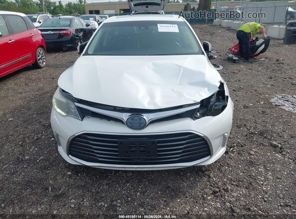 4T1BD1EB2GU056730 2016 TOYOTA AVALON HYBRID White Widok z przodu