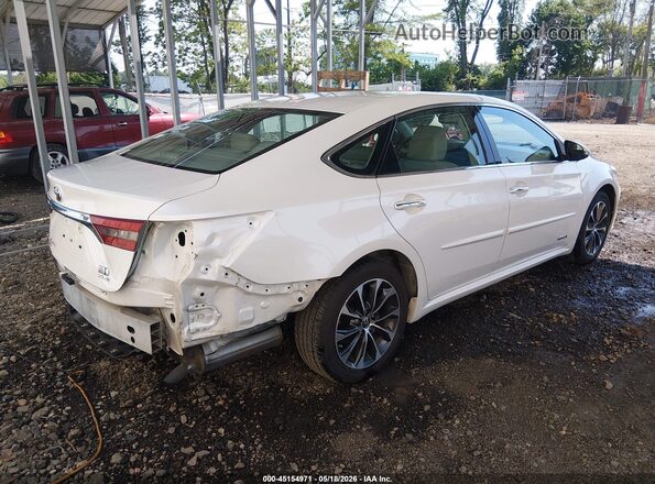 4T1BD1EB8GU050284 2016 TOYOTA AVALON HYBRID White Задня права чверть