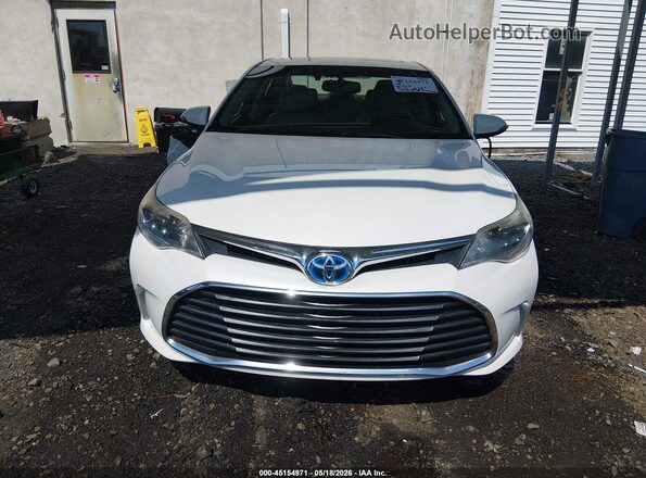 4T1BD1EB8GU050284 2016 TOYOTA AVALON HYBRID White Вид задньої частини салону