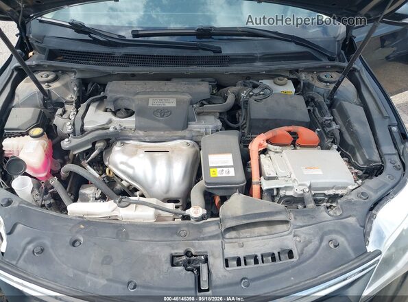 4T1BD1EB8GU055064 2016 TOYOTA AVALON HYBRID Black უკანა ხედი