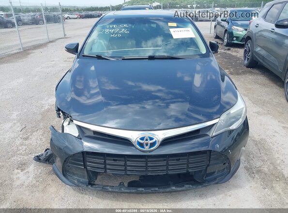4T1BD1EB8GU055064 2016 TOYOTA AVALON HYBRID Black ხელსაწყოთა პანელის ხედი