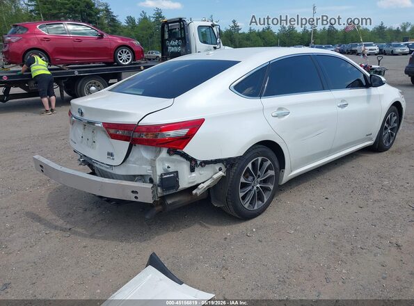 4T1BD1EB9GU055008 2016 TOYOTA AVALON HYBRID White Tył prawy