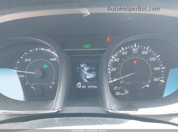4T1BD1EB9GU055008 2016 TOYOTA AVALON HYBRID White Widok tylnych siedzeń