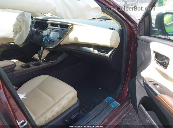 4T1BD1EBXHU058968 2017 TOYOTA AVALON HYBRID Red Vista interior delantera