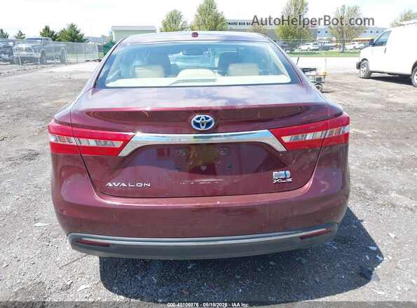 4T1BD1EBXHU058968 2017 TOYOTA AVALON HYBRID Red 