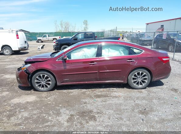 4T1BD1EBXHU058968 2017 TOYOTA AVALON HYBRID Red Vista interior de 360 grados