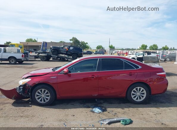 4T1BD1FK0GU193664 2016 TOYOTA CAMRY HYBRID Red Widok wnętrza 360 stopni